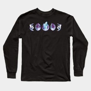 Crystal Moon Phase Long Sleeve T-Shirt